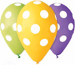 12" Μπαλόνια Τυπωμένα Πουά 5 Τεμ
