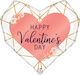 24" Μπαλόνι Καρδιά Geo Valentine