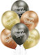 Latex Balloons Glossy Birthday 6 pcs