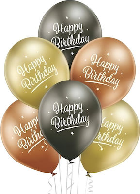 Latex Balloons Glossy Birthday 6 pcs