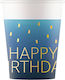 Procos Birthday Glass for Party 8 Pieces