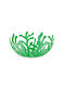 Alessi Mediterraneo Fruitieră Metalic Verde 29x29x10.8buc