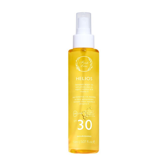 Fresh Line Helios Ulei Cu Protecție Solară Pentru Corp SPF30 Spray 150ml