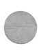 vidaXL Rug Round Grey