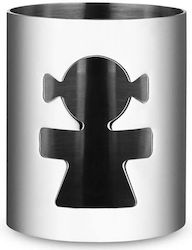 Alessi Serviettenring Inox Gray 1pcs