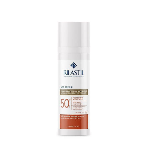 Rilastil Age Repair Αδιάβροχη Αντηλιακή Κρέμα Προσώπου SPF50+ 50ml