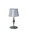 Epiplo-Fos Metal Table Lamp for Socket E27 with Silver Shade and Base