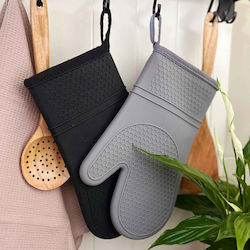 Oven Mitt Silicone Black 1pcs