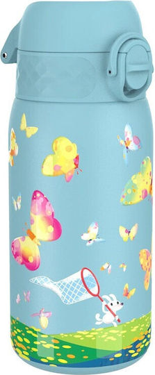 Ion8 Plastic Kids Water Bottle Butterflies Thermos with Straw Non Spill 320ml (Various Designs/Colours)