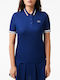 Lacoste Damen Polo Bluse Kurzarm Blue