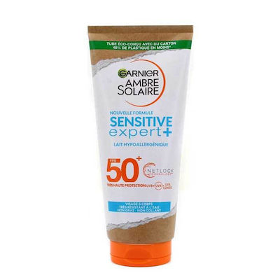 Garnier Ambre Solaire Sensitive Expert+ Αντηλιακή Κρέμα Προσώπου και Σώματος SPF50+ 200ml