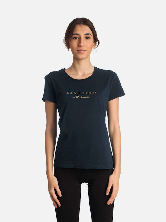 Paco & Co Damen T-Shirt Marineblau