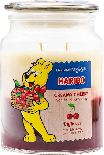 Haribo Aromatisches Kerze in Gefäß mit Kirschen Parfüm 510g