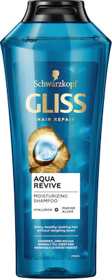 Schwarzkopf Gliss Aqua Revive Shampoos Hydration for All Hair Types 400ml