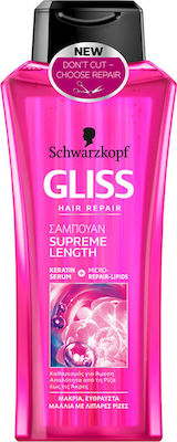 Schwarzkopf Gliss Hair Repair Supreme Length Shampoos Reconstruction/Nourishment for All Hair Types 400ml