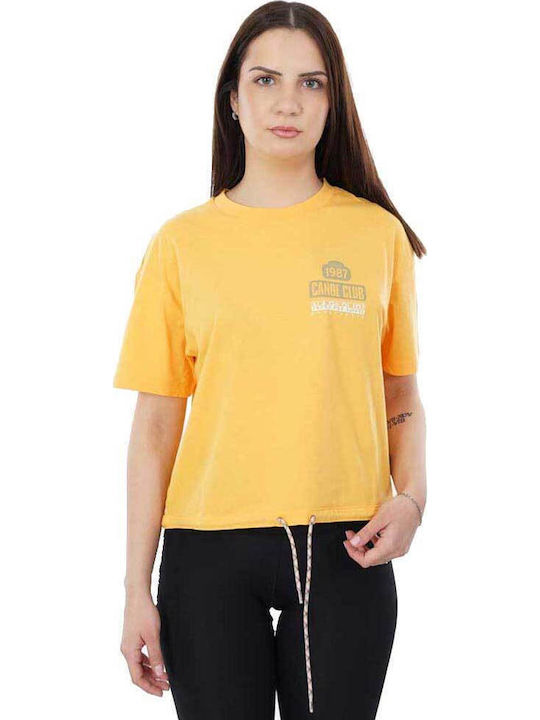 Napapijri Howard Γυναικείο T-shirt Πορτοκαλί