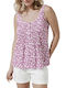 C'est Beau La Vie Women's Blouse with Straps Lila