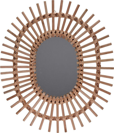 NB1305100 Wandspiegel Oval Beige 58x49cm