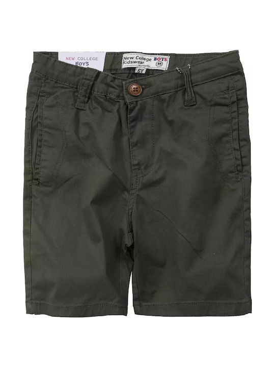 Șort/Salopetă Copii din Material Textil Haki