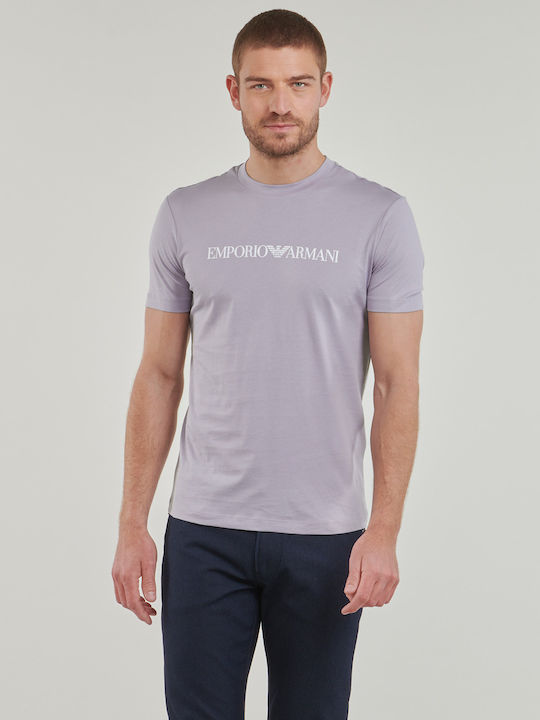 Emporio Armani Ανδρικό T-shirt Κοντομάνικο Γκρι