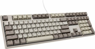 Ducky Origin Vintage Tastatură Mecanică de Gaming cu Cherry MX Brown întrerupătoare și iluminare RGB Light Grey