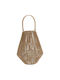 Lantern Tabletop Glass Lantern Brown 26x26x31cm