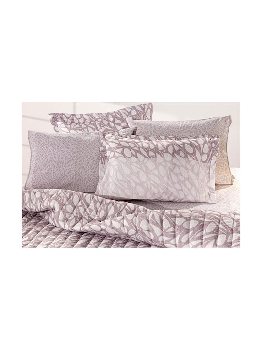 Guy Laroche Σετ Μαξιλαροθήκες Oxford Lilac 50x70εκ.