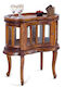 Village Free Standing Glass Wine Cabinet White 21cm