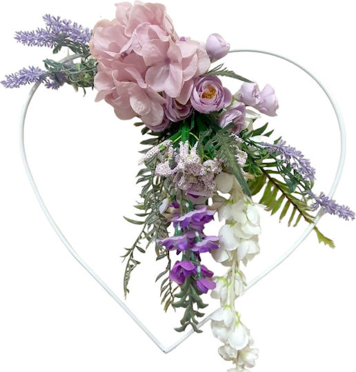Dekorative Girlande Hortensie Weiß 30cm Ambalaz