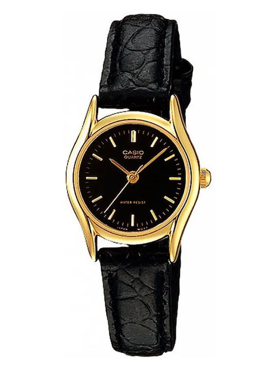 Casio Ceas de Damă cu Negru Curea din Piele