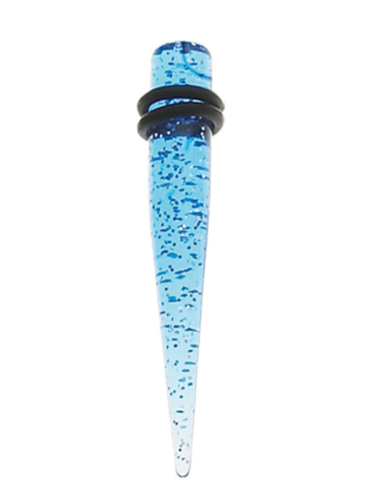 Σκουλαρίκι Stretching από Ατσάλι 6mm Γαλάζιο