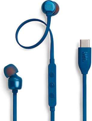 JBL Tune 310C In-ear Handsfree Headphones with Connector USB-C Blue