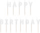 Λευκά Κεράκια Happy Birthday