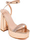 Damen Sandalen Rosa Gold