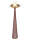 Freebox Candle Holder Metal in Gold Color 20.5x20.5x68cm 1pcs