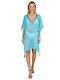 Aquablue Women's Caftan Beachwear Sky Blue