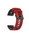 Dual-Farben Armband 22mm Huawei Watch GT4 Rot Schwarz