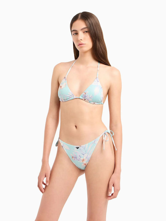 Emporio Armani Bikini-Set Hibiscus Print Mint