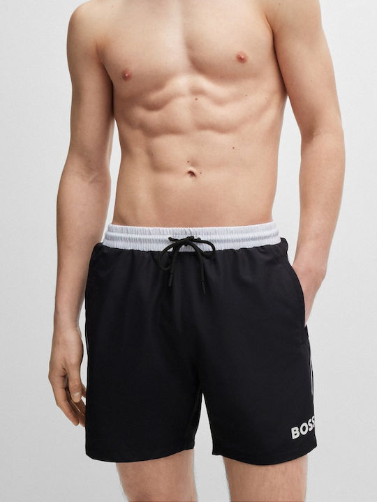 Hugo Boss Herren Badebekleidung Shorts Schwarz