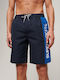M D2 Men's Swimwear Bermuda Navy Blue with Patterns