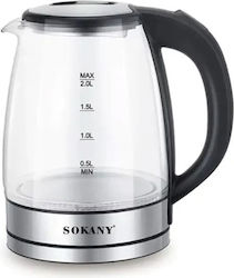 Sokany Kettle 2lt 1500W Black