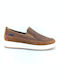 Δερμάτινα Ανδρικά Loafers σε Καφέ Χρώμα