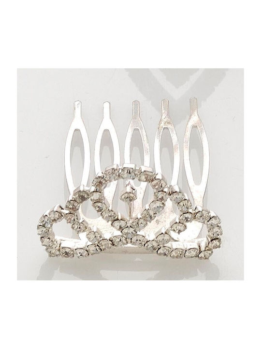 Tiara Comb Metallic Comb Strass 4 Designs-4