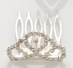 Tiara Comb Metallic Comb Strass 4 Designs-4