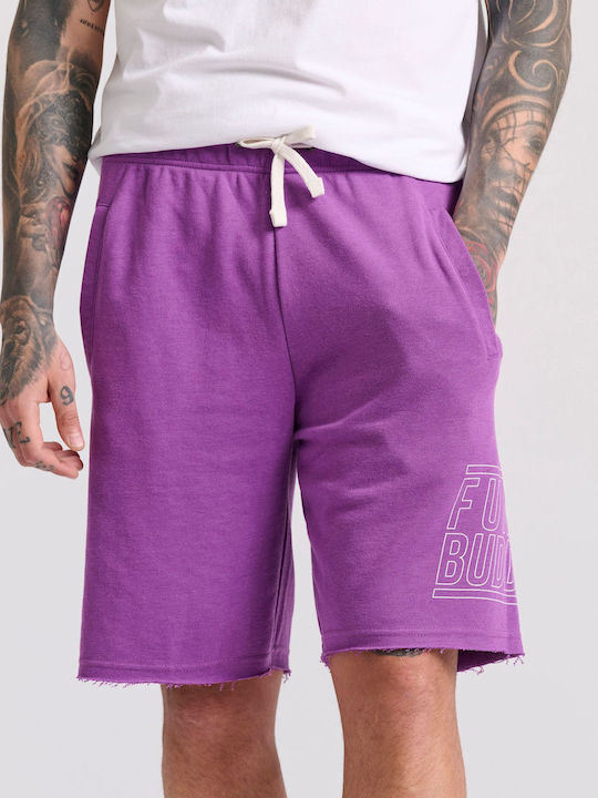 Funky Buddha Men's Athletic Shorts Purple