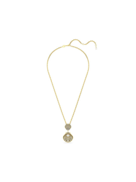 Swarovski Idyllia Shell Necklace Gold Plated