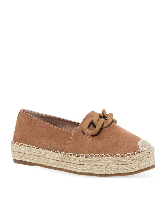 Parex Women's Leather Espadrilles Brown