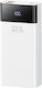 Remax RPP-672 Power Bank 20000mAh 22.5W mit USB-A Ausgangsanschlüsse und USB-C Ausgangsanschlüsse Schnellladung Weiß