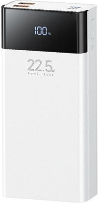 Remax RPP-672 Power Bank 20000mAh 22.5W mit USB-A Ausgangsanschlüsse und USB-C Ausgangsanschlüsse Schnellladung Weiß