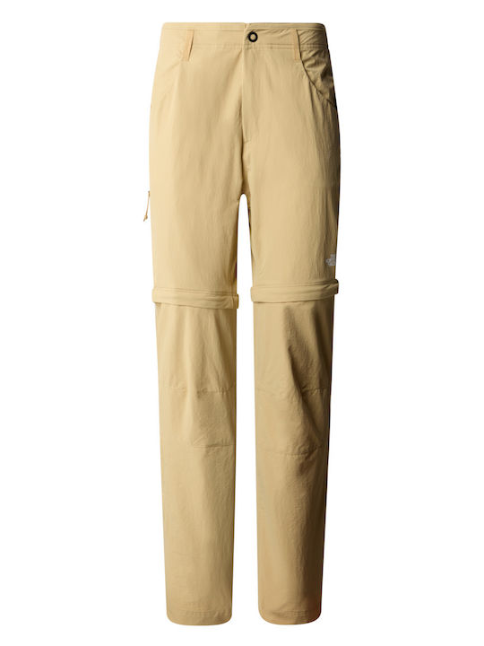 The North Face Exploration Convertible Pant Γυναικείο Μακρύ Παντελόνι Πεζοπορίας Χακί